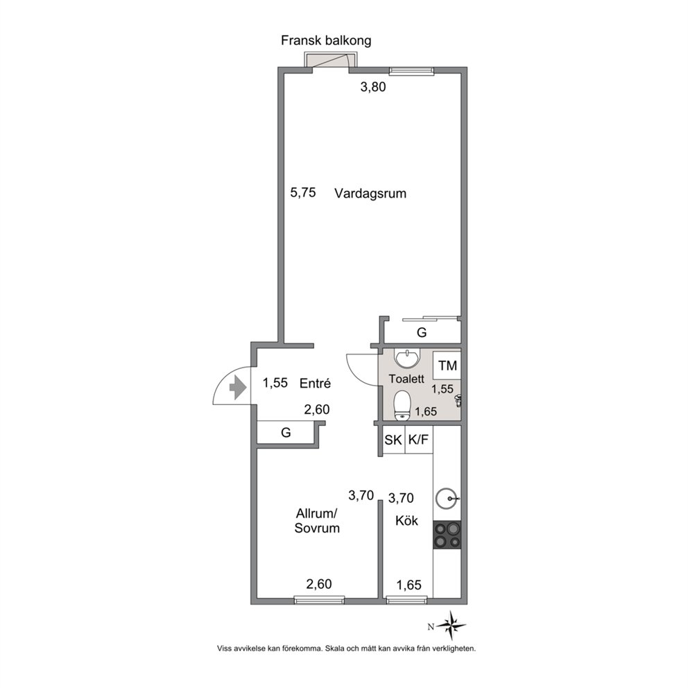 Lägenhet, 2 rooms, 40 sqm, Södertälje – bild 4