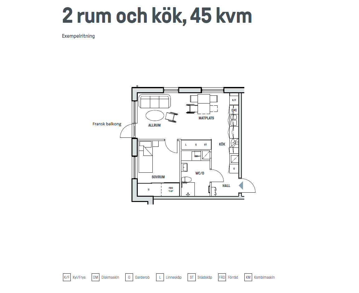 2 rok · 45 m² i Sölvesborg – bild 10