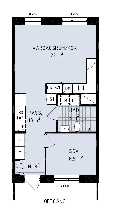 Lägenhet, 2 rooms, 49 sqm, Helsingborg – bild 10