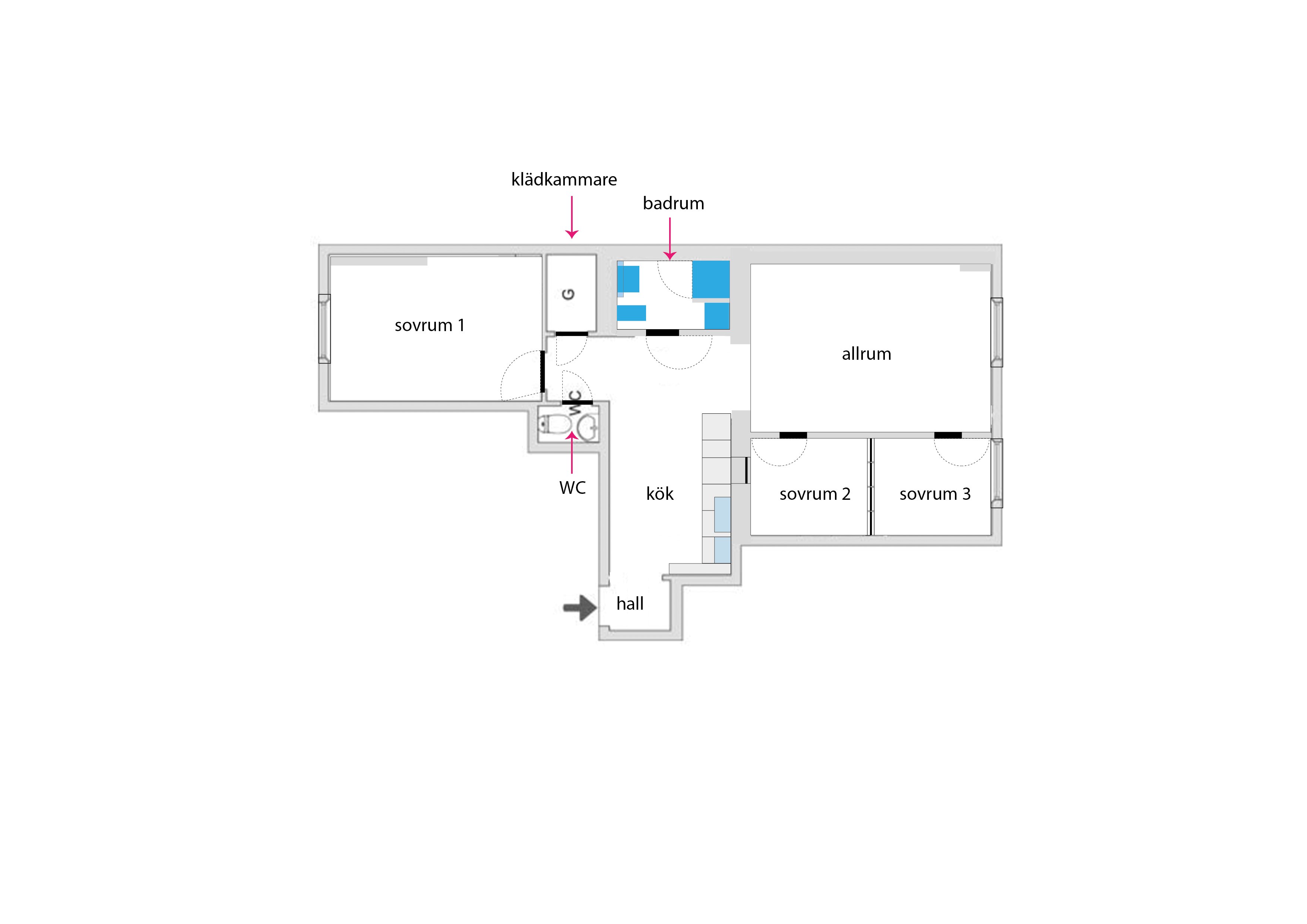 Lägenhet, 4 rooms, 76 sqm, Stockholm – bild 2