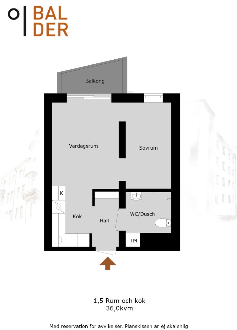 1 rok · 36 m² i Gävle – bild 6