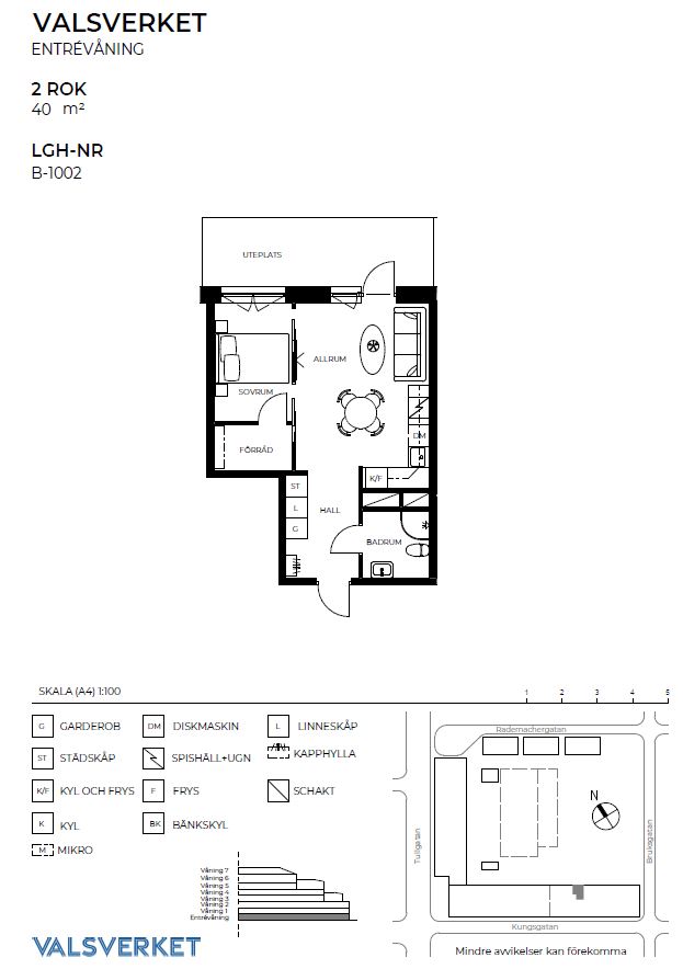 Lägenhet, 2 rooms, 40 sqm, Eskilstuna – bild 4
