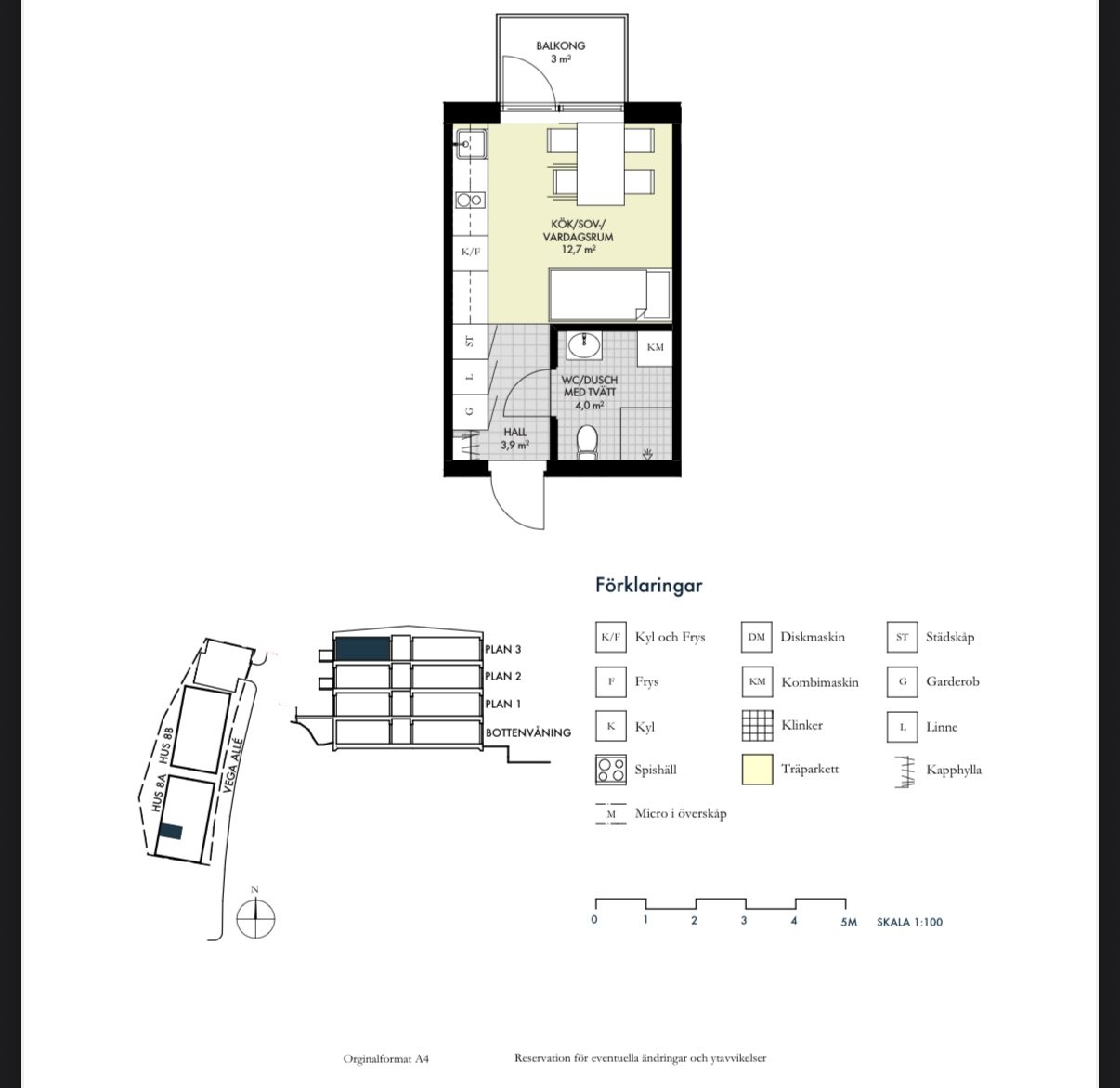 Lägenhet, 1 rooms, 21 sqm, Stockholm