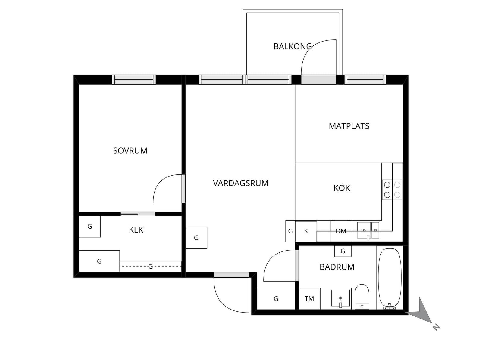 2 rok · 51 m² i Strängnäs – bild 2