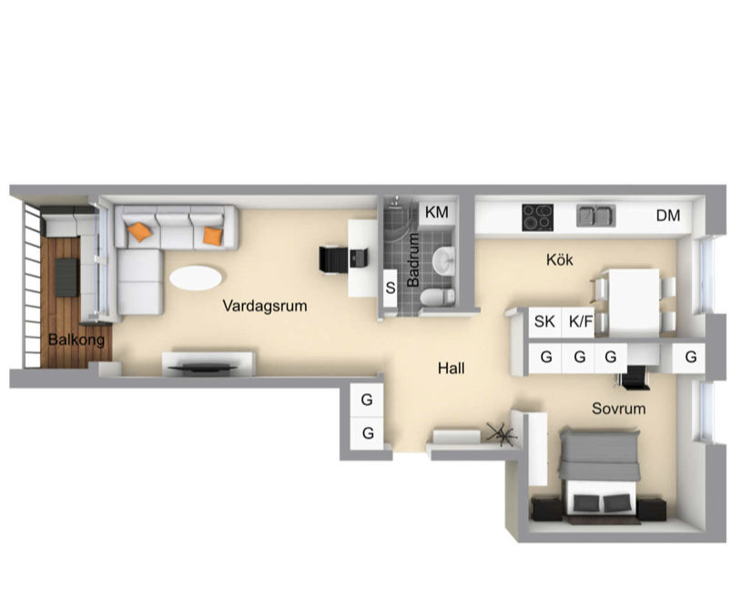 2 rok · 59 m² i Mölndal – bild 5