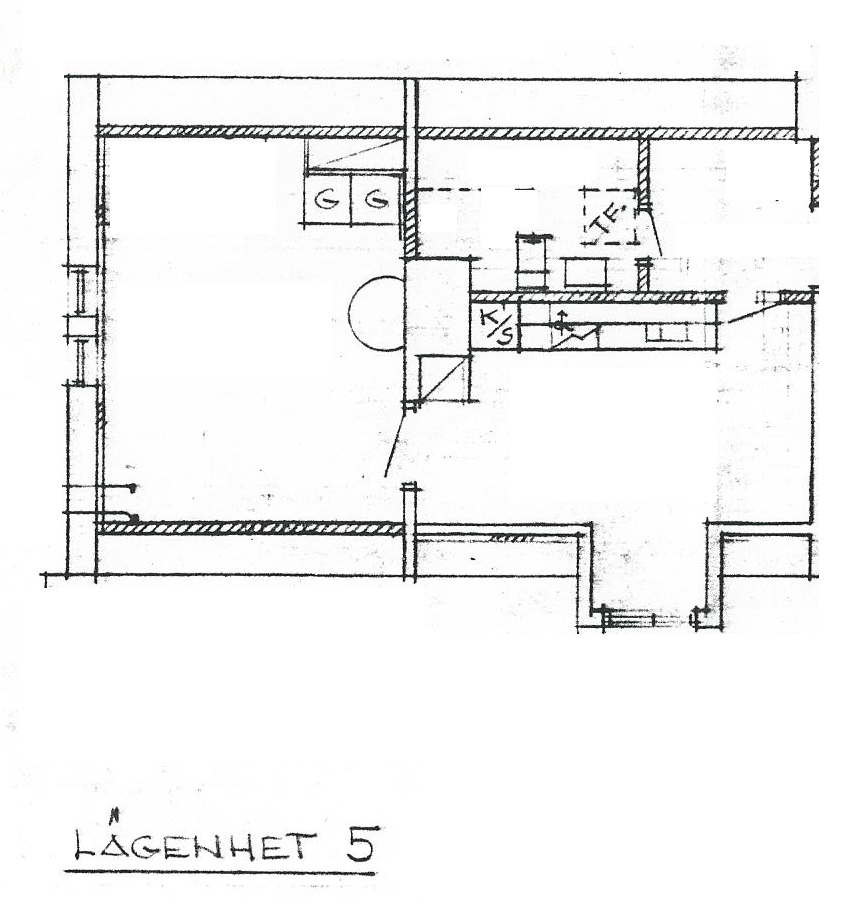 Lägenhet, 1 rooms, 38 sqm, Ronneby – Ronneby