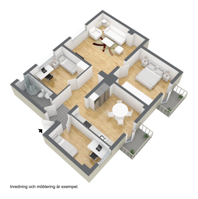 4 rok · 91 m² i Borås – bild 2