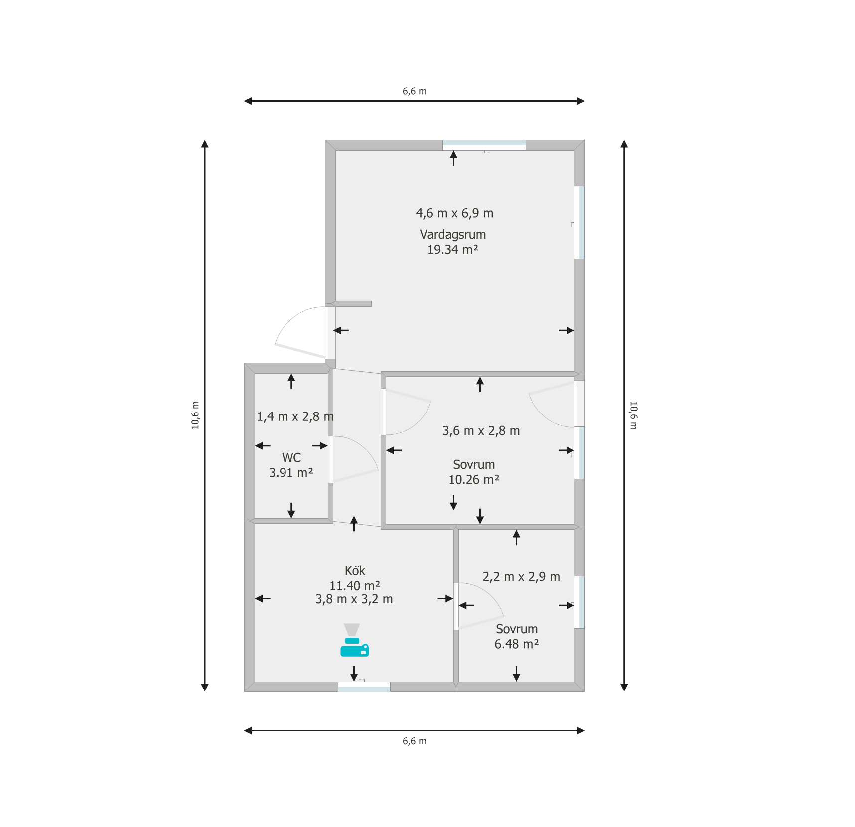 3 rok · 59 m² i Nässjö – bild 16