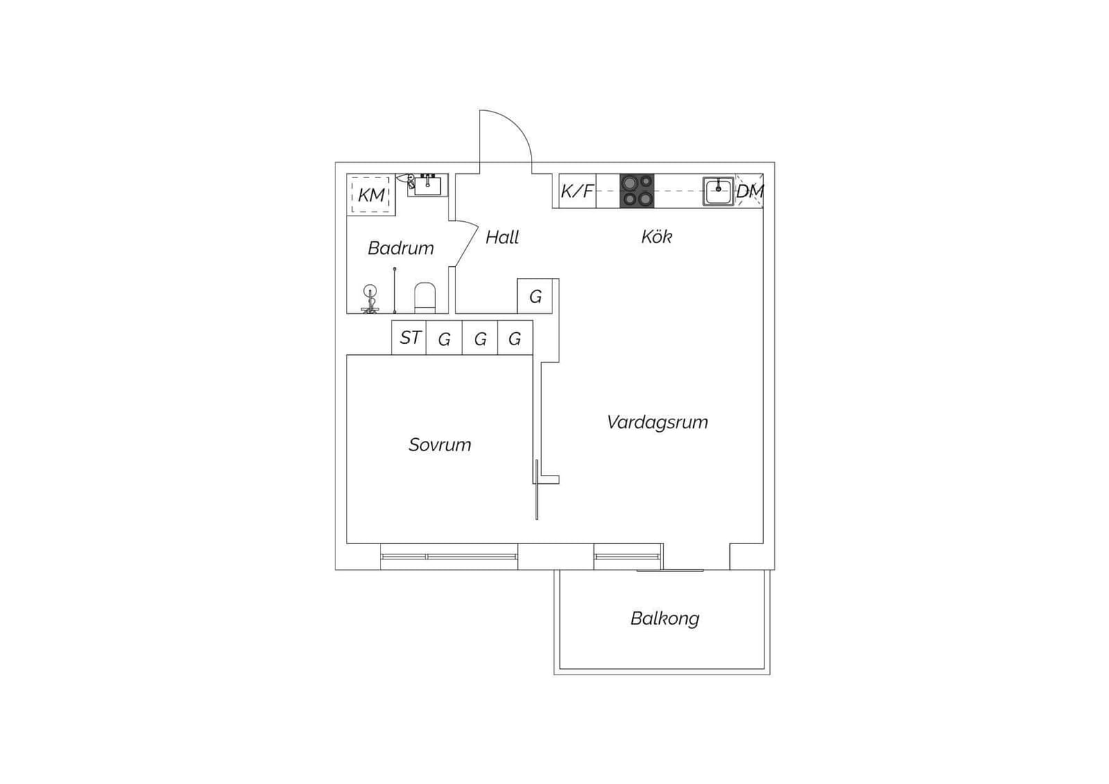2 rok · 45 m² i Uppsala – bild 15
