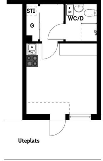 1 rok · 25 m² i Hägersten – bild 8
