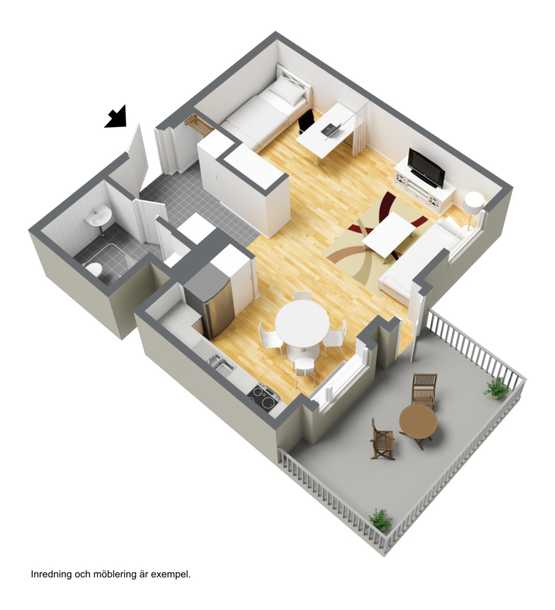 Lägenhet, 1 rooms, 44 sqm, Helsingborg – bild 7