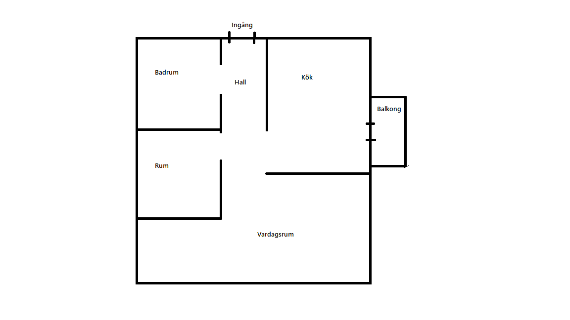 2 rok · 45 m² i Saltsjö-boo – bild 2
