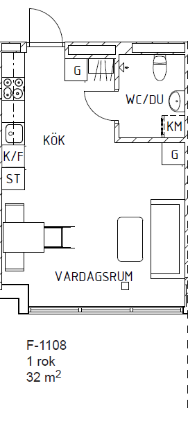 1 rok · 32 m² i Nynäshamn – bild 10