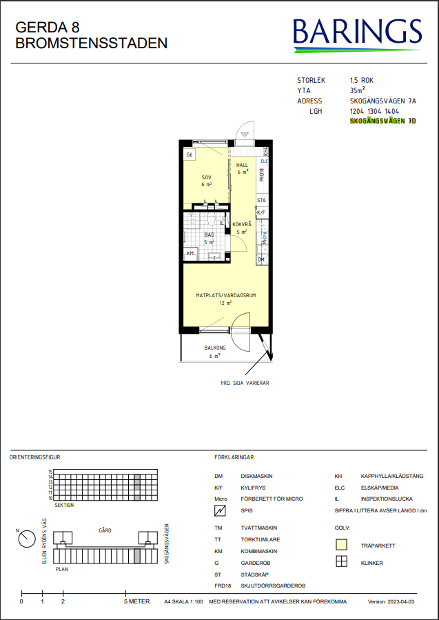 Lägenhet, 1 rooms, 35 sqm, Spånga – bild 12