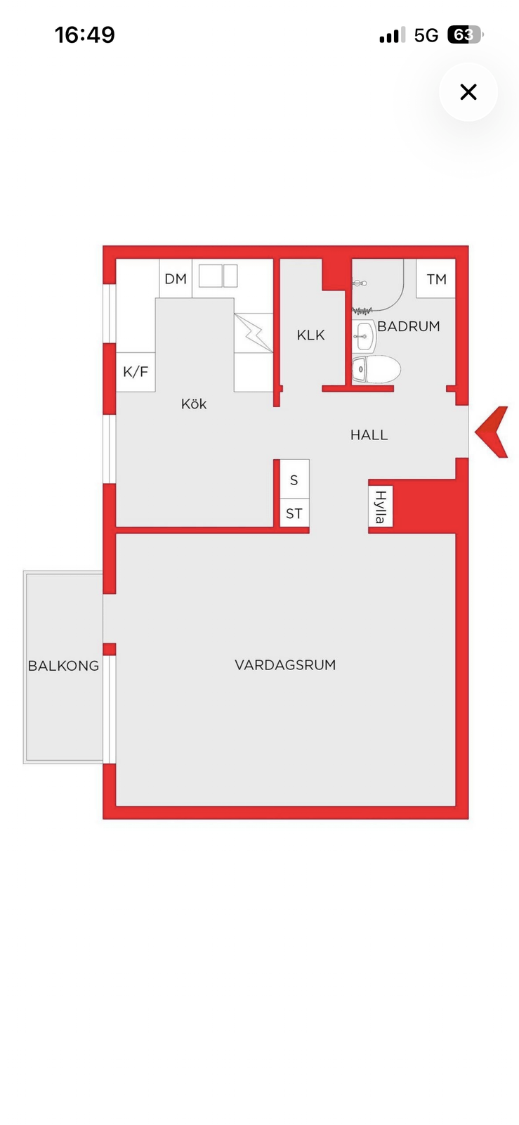 1 rok · 36 m² i Bandhagen – bild 2