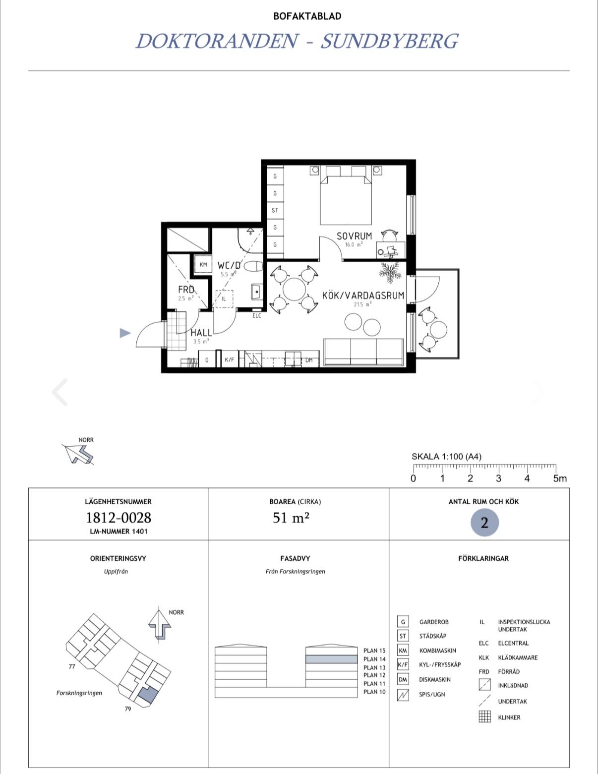 Lägenhet, 2 rooms, 51 sqm, Sundbyberg – bild 13