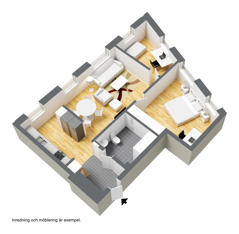 Lägenhet, 3 rooms, 63 sqm, Helsingborg – bild 3
