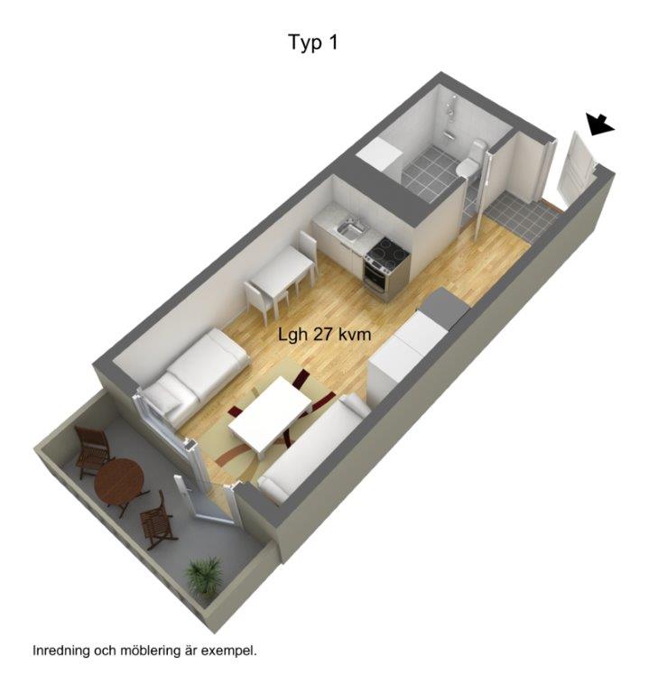 1 rok · 27 m² i Västerås – bild 2
