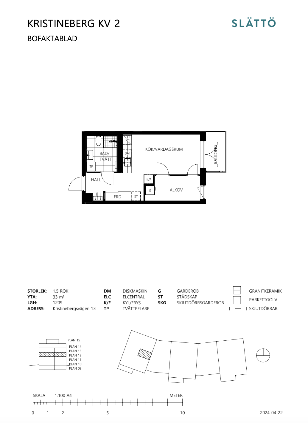 Lägenhet, 2 rooms, 33 sqm, Vallentuna – bild 10