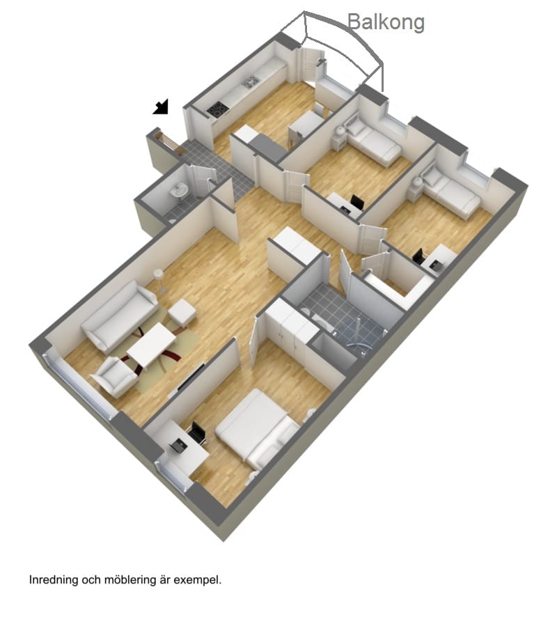 4 rok · 93 m² i Borås – bild 2
