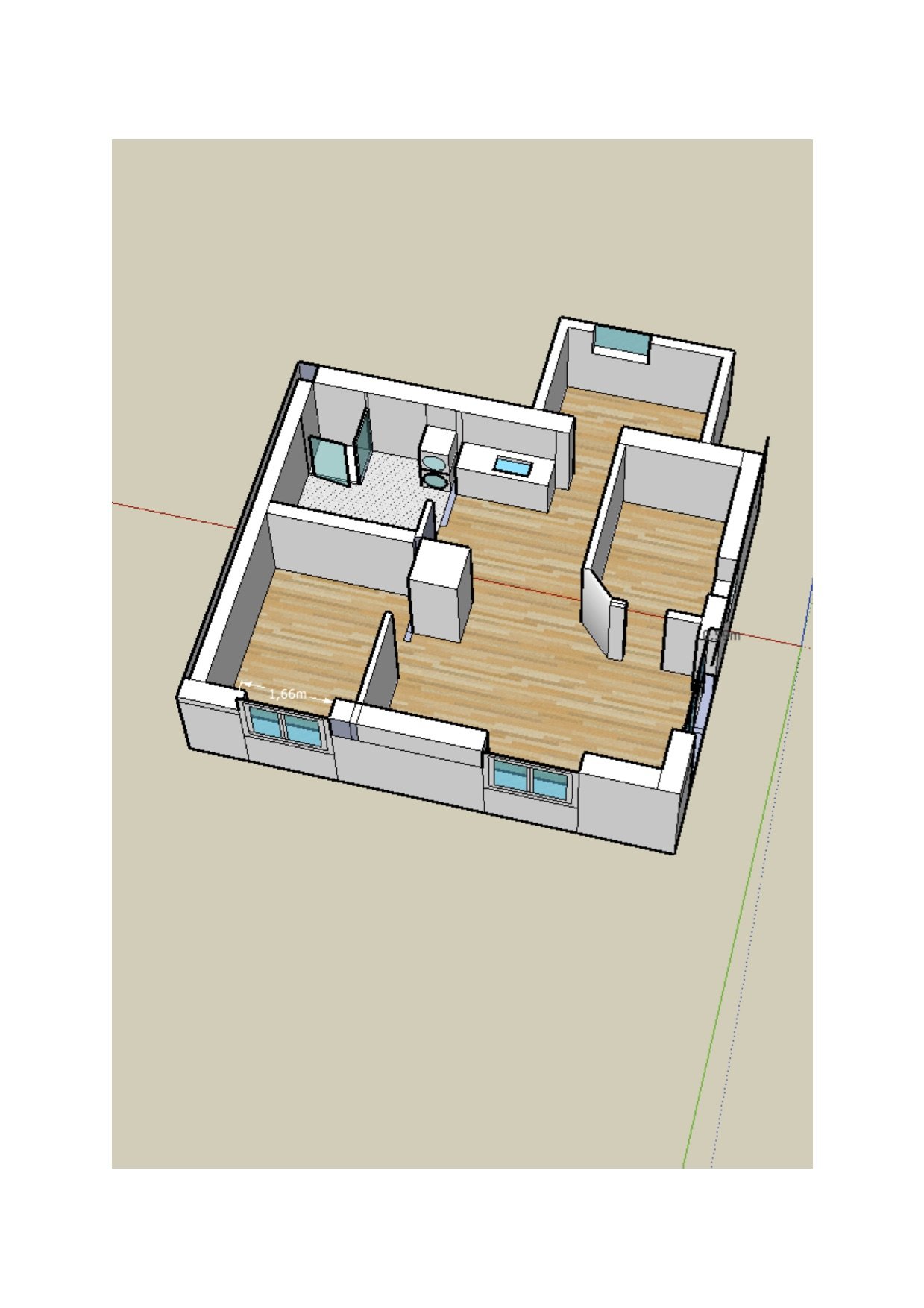 Lägenhet, 3 rooms, 55 sqm, Täby