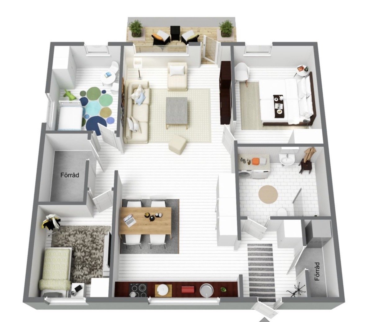 Lägenhet, 4 rooms, 85 sqm, Södertälje