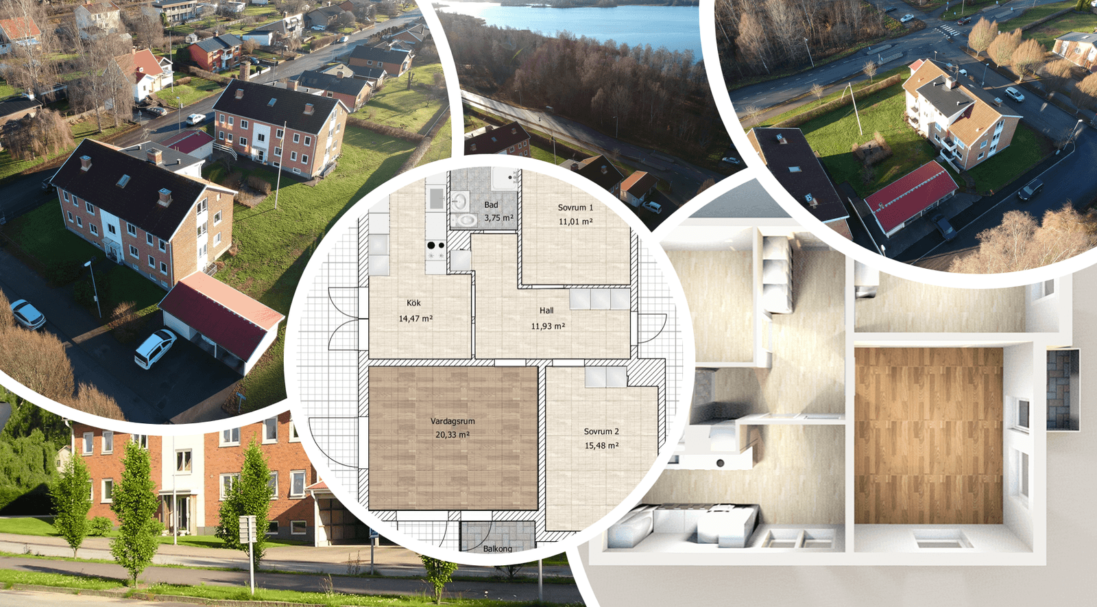 Lägenhet, 3 rooms, 67 sqm, Alvesta