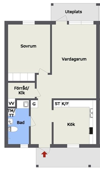 2 rok · 67 m² i Landeryd – bild 2