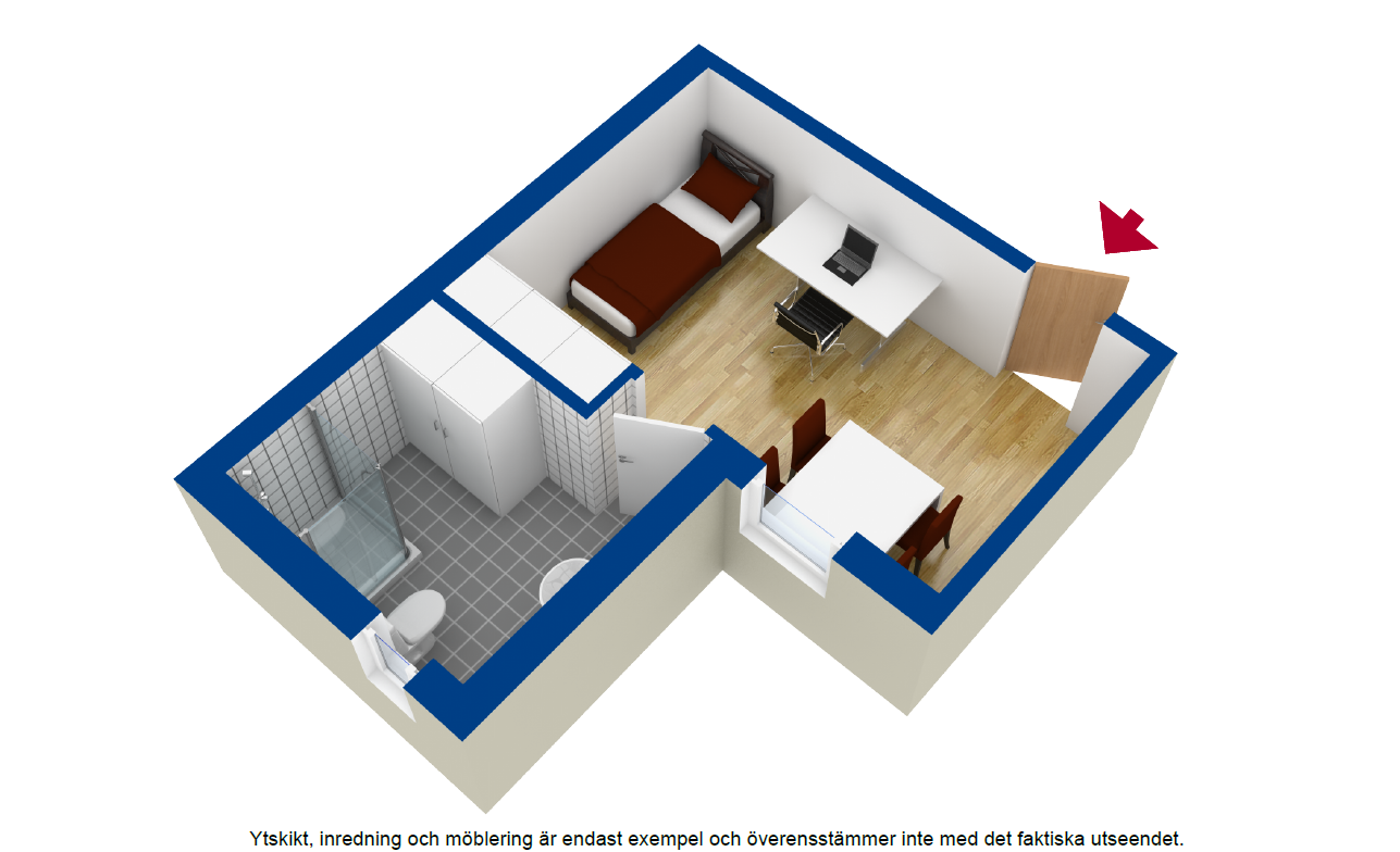 Lägenhet, 1 rooms, 24 sqm, Borås – bild 9