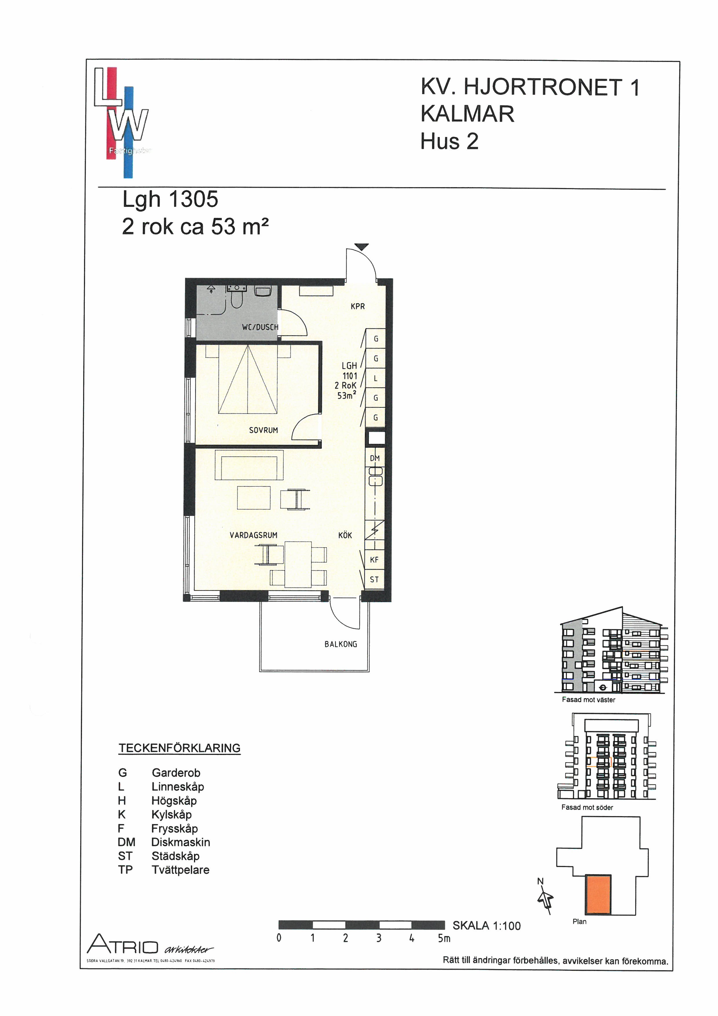 Lägenhet, 2 rooms, 53 sqm, Kalmar – bild 4
