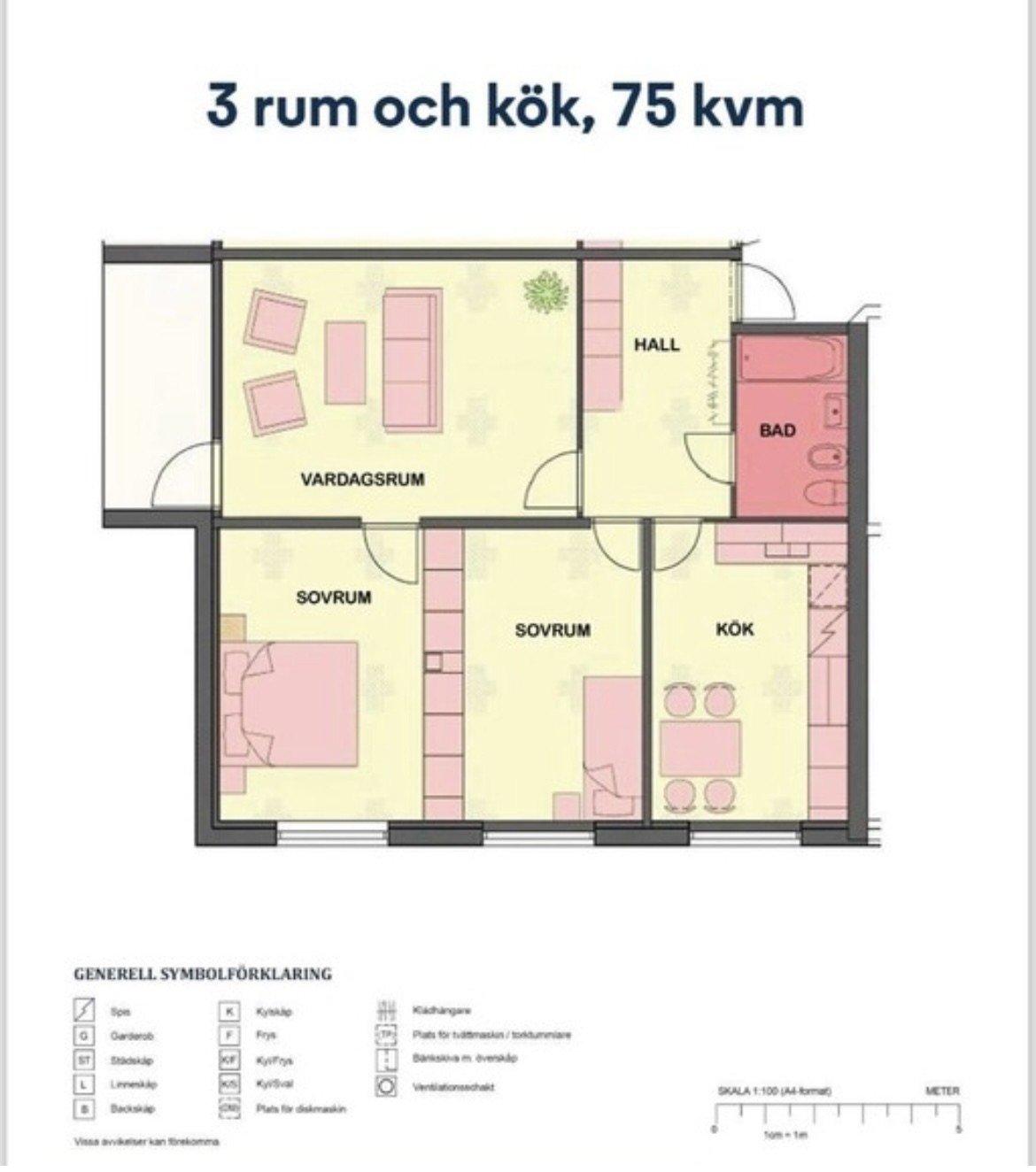 Lägenhet, 3 rooms, 73 sqm, Lidingö – bild 2
