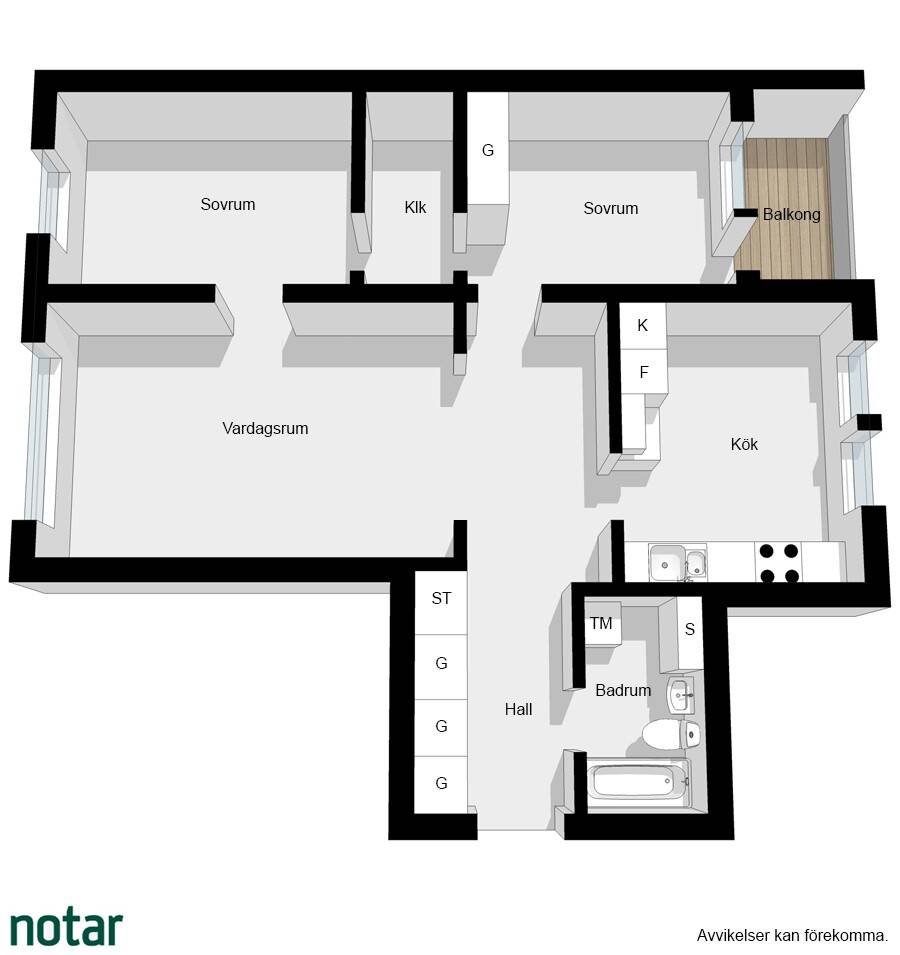 3 rok · 81 m² i Solna – bild 28