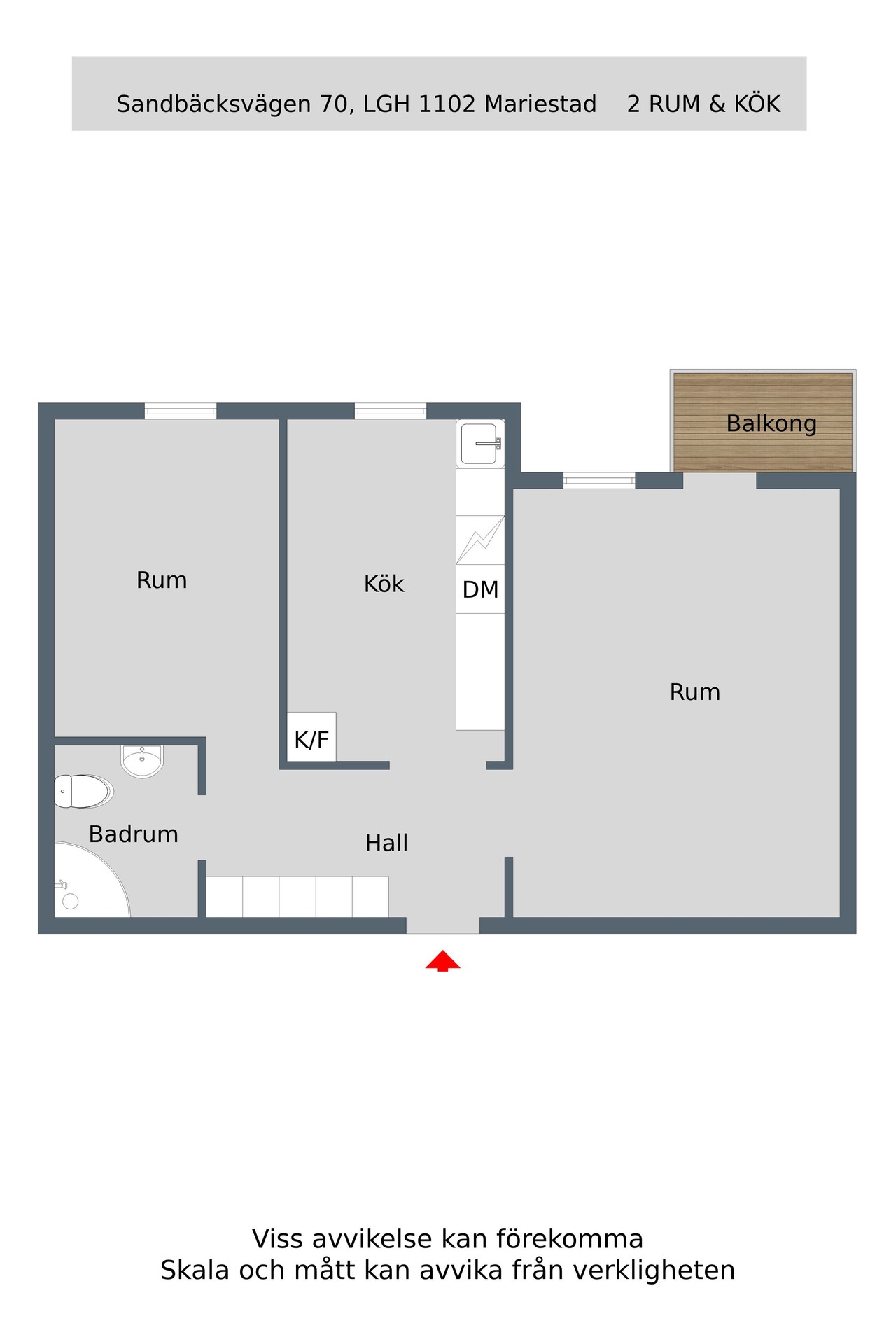 2 rok · 53 m² i Mariestad – bild 4