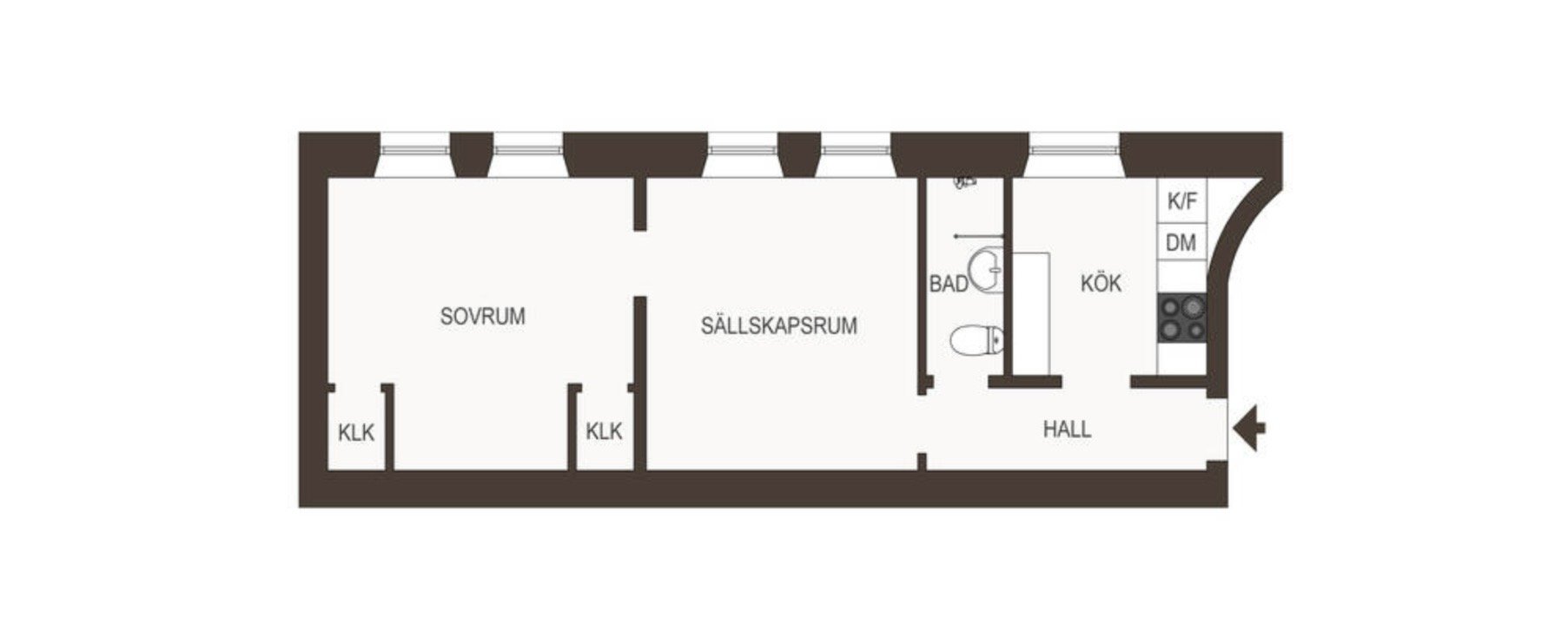 Lägenhet, 2 rooms, 48 sqm, Stockholm – bild 14