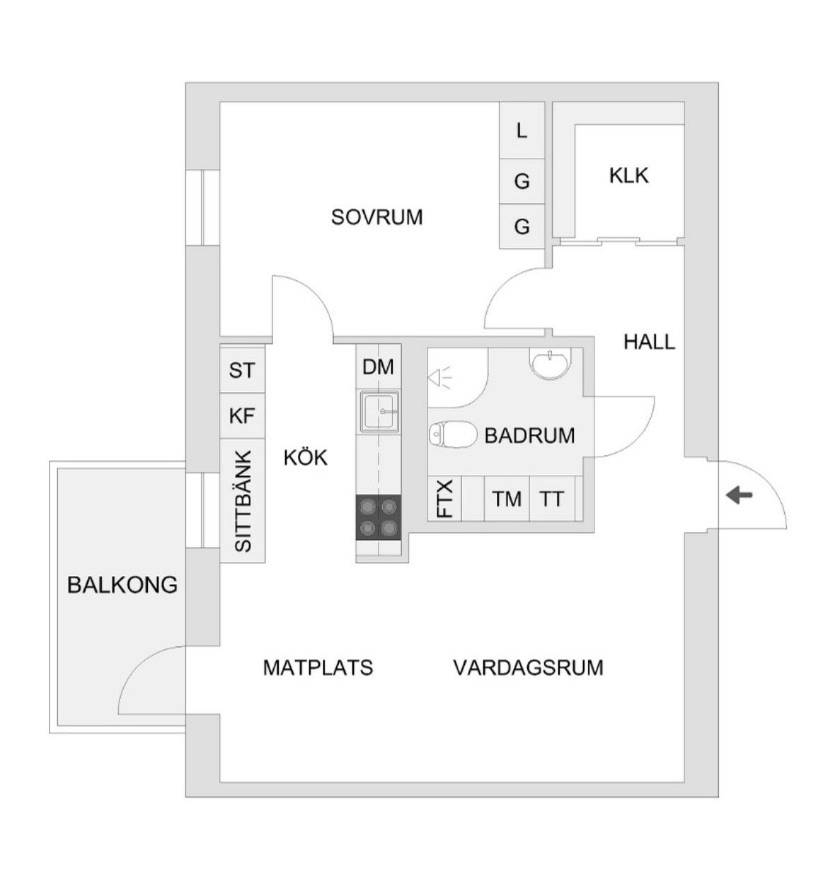 Lägenhet, 2 rooms, 55 sqm, Umeå – bild 10