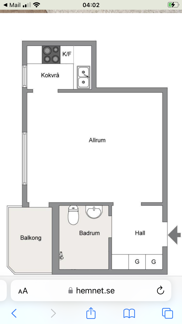 Lägenhet, 2 rooms, 27 sqm, Järfälla – bild 8