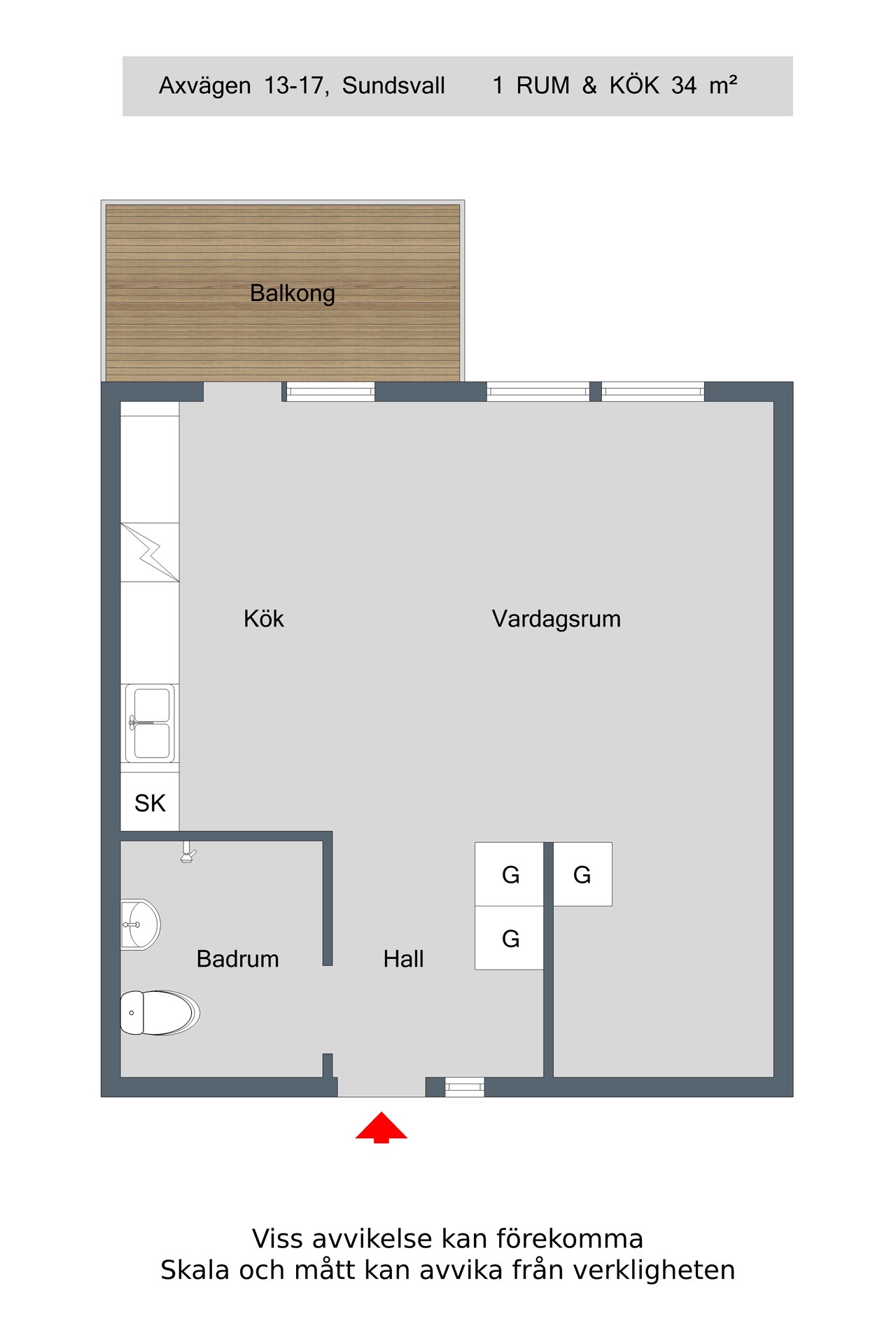 1 rok · 34 m² i Sundsvall – bild 12