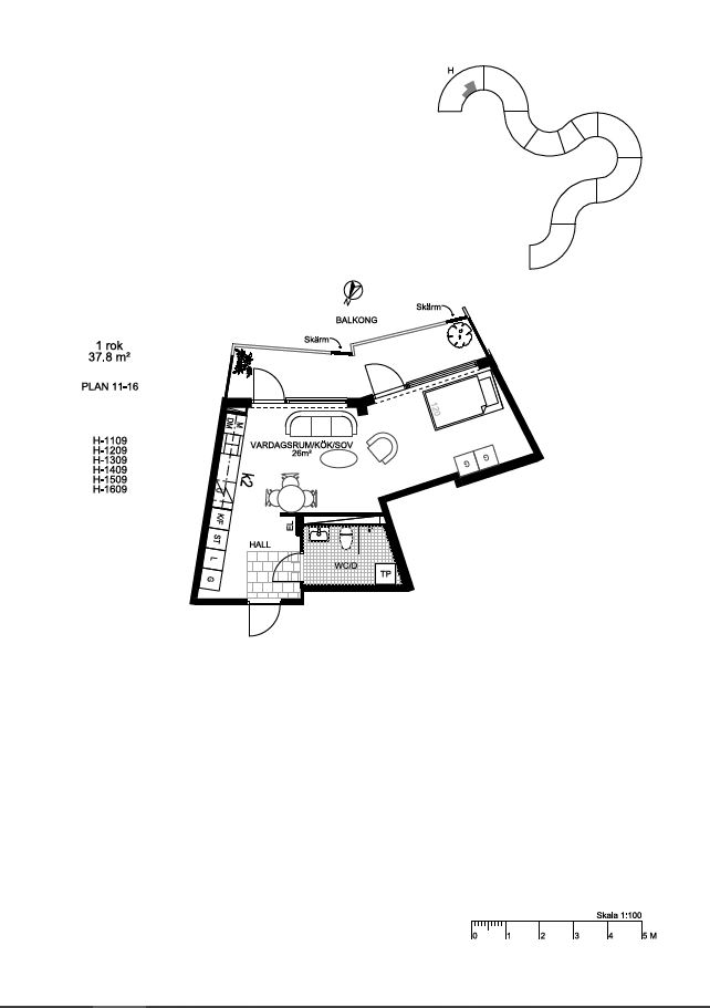 Lägenhet, 1 rooms, 38 sqm, Nynäshamn – bild 12