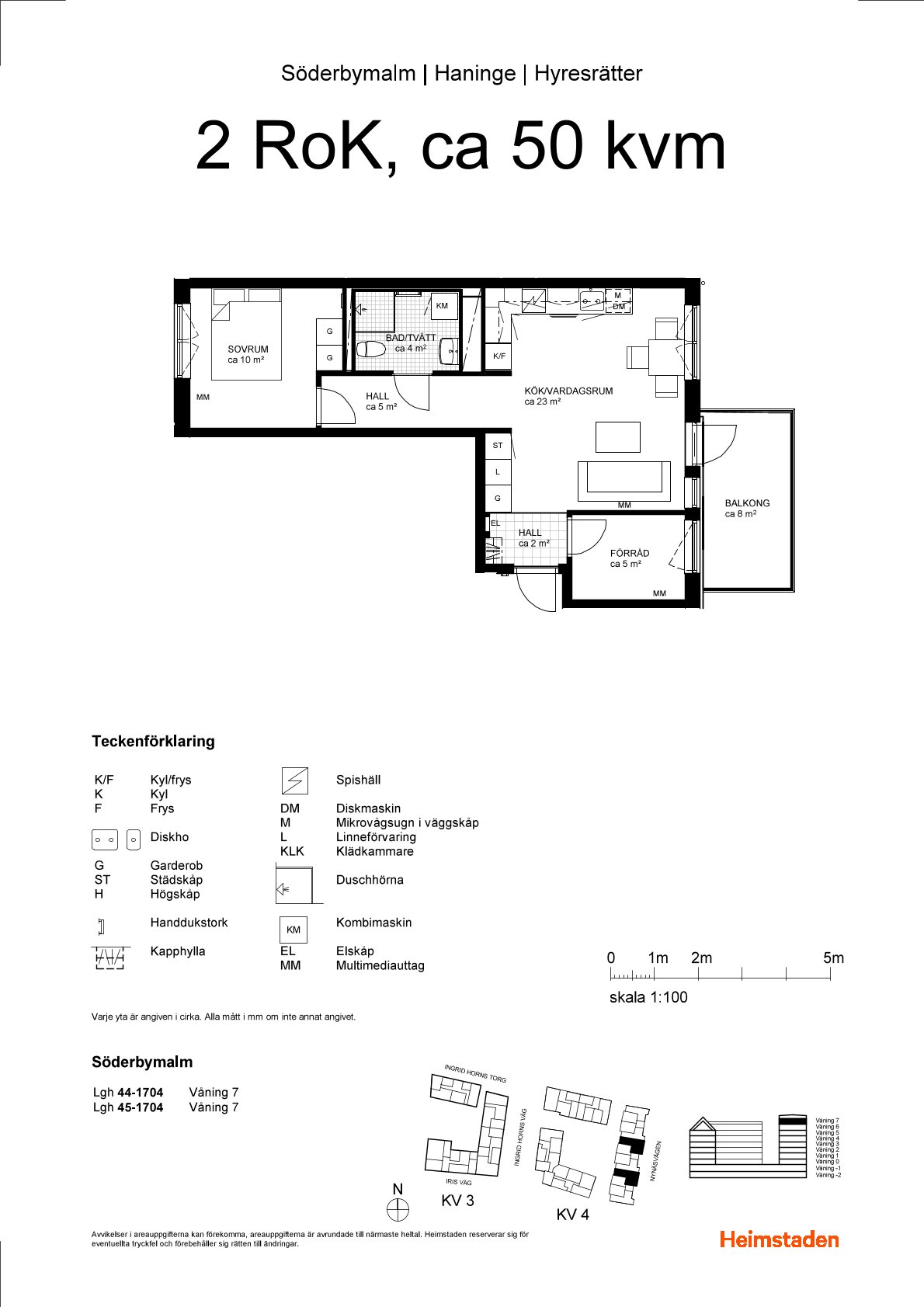 2 rok · 50 m² i Handen – bild 8