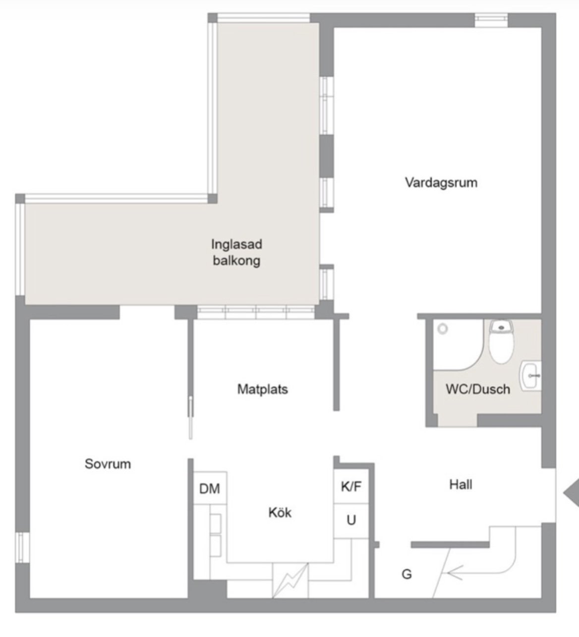 Lägenhet, 2 rooms, 60 sqm, Upplands Väsby – bild 10
