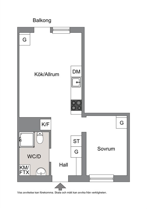 Lägenhet, 2 rooms, 38 sqm, Kumla – bild 7