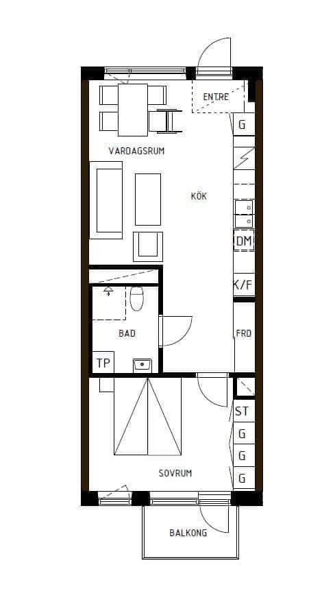 Lägenhet, 2 rooms, 48 sqm, Täby – bild 7