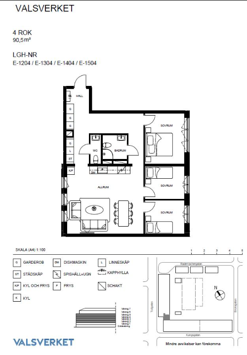 Lägenhet, 4 rooms, 90 sqm, Eskilstuna – bild 5