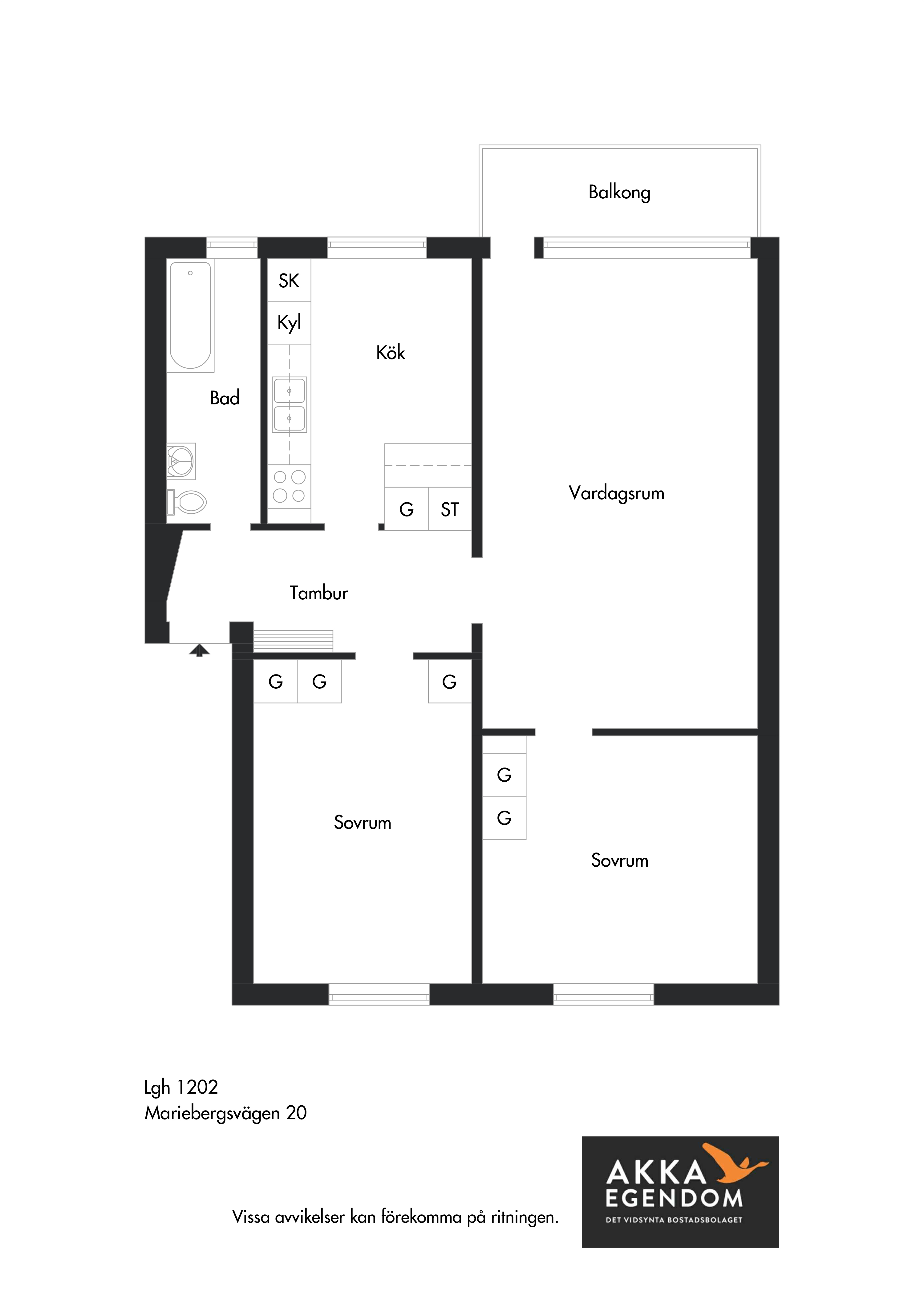 Lägenhet, 3 rooms, 76 sqm, Kristinehamn – bild 14