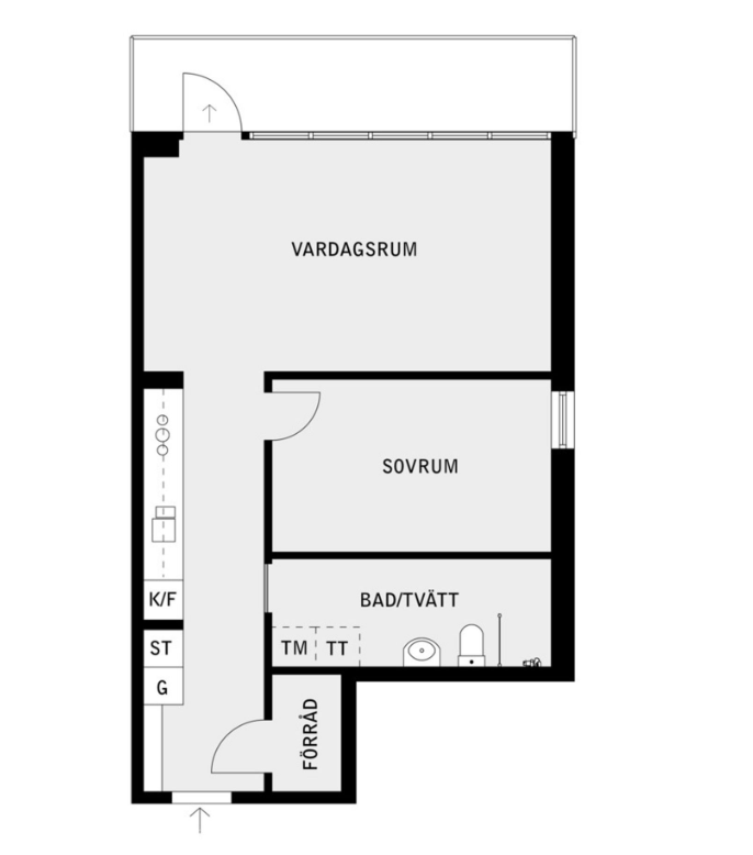 Lägenhet, 2 rooms, 55 sqm, Täby – bild 6