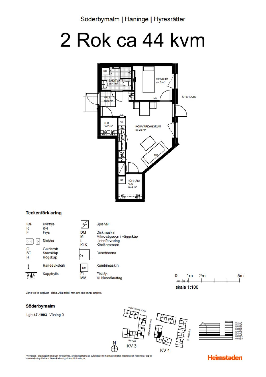 2 rok · 43 m² i Handen – bild 8