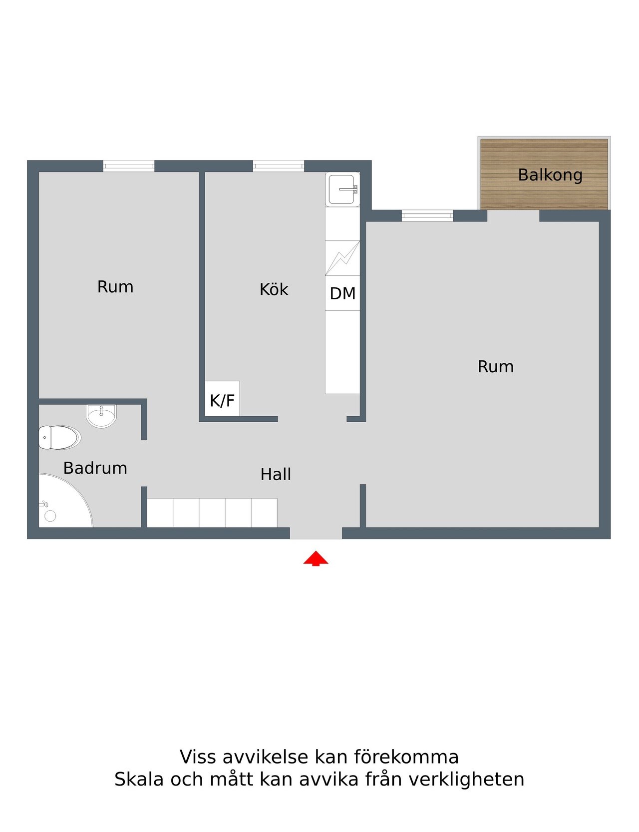 2 rok · 53 m² i Mariestad – bild 3