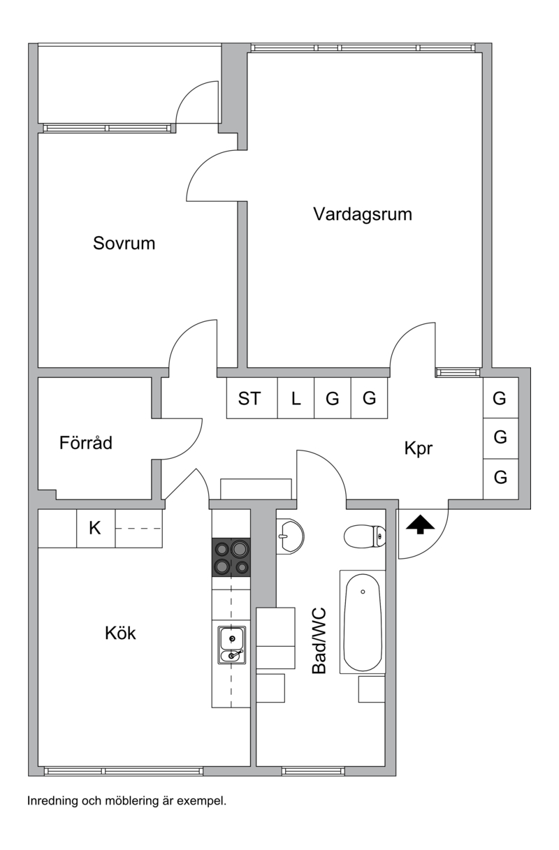 Lägenhet, 2 rooms, 72 sqm, Karlstad – bild 4
