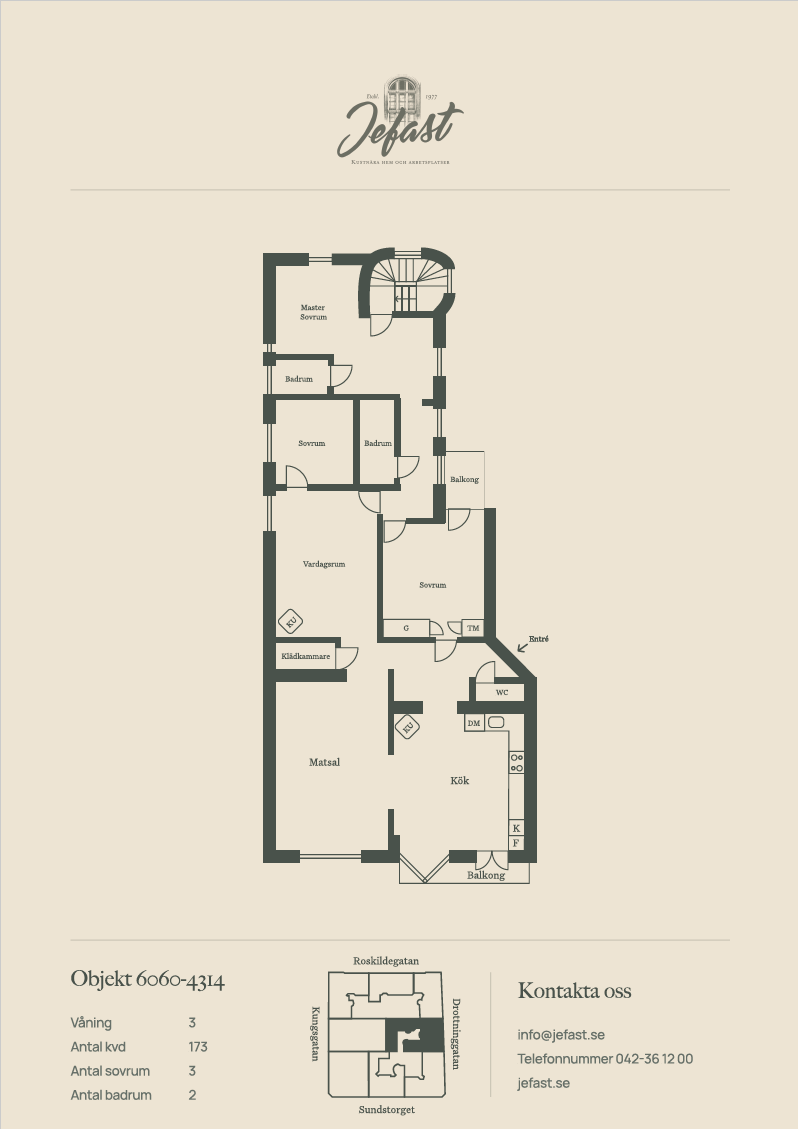 Lägenhet, 6 rooms, 173 sqm, Helsingborg – bild 3