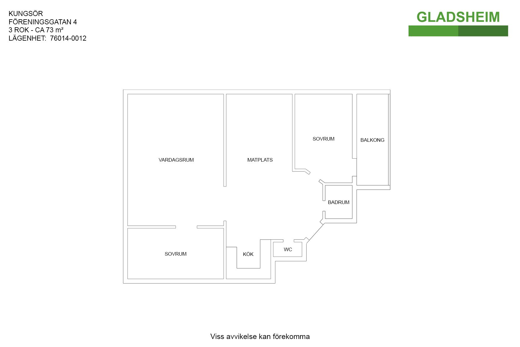 Lägenhet, 3 rooms, 73 sqm, Kungsör – bild 4